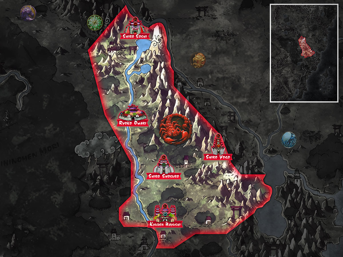 Carte du Territoire du clan